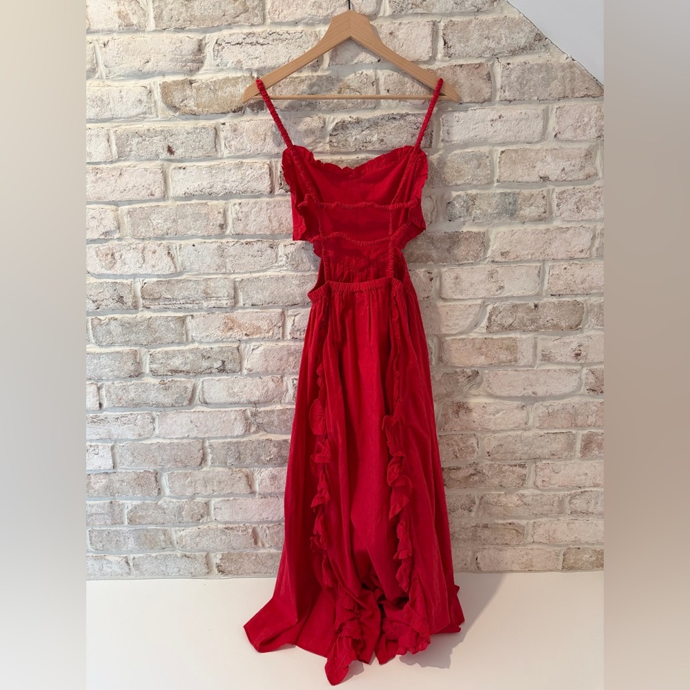 FARM Rio Heart-Shaped Bodice Ruffled Maxi Dress - Picture 3 of 6
